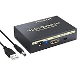 PROZOR Digital Audio Konverter Digitaler HDMI zu HDMI SPDIF/Toslink RCA L/R Audio Konverter Adapter optikaler Ausgang mit USB Kabel bis zu 1080P für Apple TV Blu-ray Play