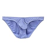 Ncenglings Herren Slips Herren Tanga Einfarbige Unterwäsche Schweißabsorbierende Ice-Silk Cool Briefs Slips Höschen Sexy Color Stripes Bequemer Shorts Dessous Unterhosen Reizwäsche Nachtw
