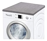 Ladeheid Waschmaschinenbezug Frotteebezug 50x60 cm (Dunkelgrau)