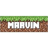 Elbeffekt Pixel Art Holzschild - personalisierbares Geschenk für Jungen - Kinderzimmer Deko - personalisierbar zum Hinstellen/Aufhängen - Gamer Geschenk - persönliches Geschenk