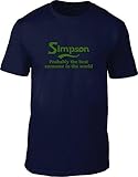 Simpson wahrscheinlich die besten Familienname in der Welt Herren T Shirt, Blau, SKU41543