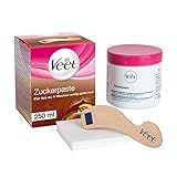 Veet Sugaring Zuckerpaste mit Arganöl zur Haarentfernung für spürbar glatte Haut für bis zu 4 Wochen, 1 x 250