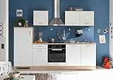moebel-guenstig24.de Küche and Küchenblock Küchenzeile Komplettküche 270cm Singleküche Miniküche weiß