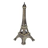 sourcing map Metall Eiffelturm Kunsthandwerk Frankreich Souvenir Mini Eiffelturm Modell 10cm Bronze T