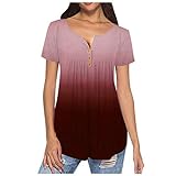 YJUU Blusen Für Damen Chiffon Tunika Pink äRmellose Bluse Tun Baumwolle Oberteile Frauen Schulterfrei Hemdbluse Weiß Langarm Long Tops Blusen Und Tun Tunika Blusen Luftig