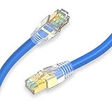 AKKKGOO CAT 8 Ethernet Kabel 1m Netzwerk Gigabit Ethernet LAN Kabel Hochgeschwindigkeits 40 Gbit/s 2000MHz SFTP LAN Kabel Internet Patchkabel mit vergoldetem RJ45 Anschluss für Switch Router M