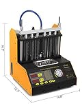 Mophorn 230V Ultraschall Injektor Reiniger 140 ml Ölwechselmaschine 20,0 ms Reinigungs Tester 7500 U Autotester Auto Fuel Injector 0,6 MPa Reinigung Einspritzdüsen Tester (CT-200)