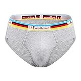 Roselan Herren Boxershort Xinan sexy Unterwäsche Soft Slips Retroshorts Unterhosen Baumwolle Männer Unterwäsche Low-Rise U-Convex Bequeme G-Strings Tanga für M