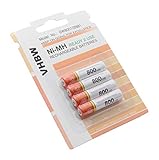 vhbw 4 x AAA, Micro, R3, HR03 Akku 800mAh kompatibel mit Siemens Gigaset E360, E490, E495, E49H, S810, S810A, S810H, S820, S820A, S820H, SX810 ISDN