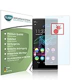 Slabo 2 x Panzerschutzfolie Wiko Ridge Fab 4G LTE Panzerfolie Displayschutzfolie Schutzfolie Folie Shockproof|Stoßfest unsichtbar Made IN Germany