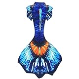 Xyfushi Meerjungfrauenflosse zum Schwimmen mit Monoflosse für Damen, Herren, Mädchen und Jungen Gr. 140 cm, königsb