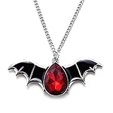 CHENLING Coole Gothic-Pflanzen-Halskette für Damen und Herren, Gragon Fledermaus, Adler, Herz, Rose, Anhänger, Halskette, Kostüm, Party, Schmuck, Geschenk