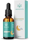Hanf Melatonin Tropfen in MCT-Öl - Verkürzte Einschlafzeit - Erholsamer, tiefer und natürlicher Schlaf - Stärkt das Immunsystem - Schlaftropfen mit SOFORT-EFFEKT - Alkoholfrei - 10ml - 3 M