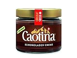 Caotina Schokoladen Creme Brotaufstrich süß - Schoko-Creme ohne Palmöl - Schokoladen-Aufstrich mit Nuss und echter Schweizer Schokolade, 1 x 300 g