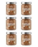 HEIMATGUT® Bio Nussmus | Veganes Nussmus in 6 verschiedenen Sorten | Ohne Zuckerzusatz und Palmöl | 100% glutenfrei & bio (Mandel braun, 1500 g (6er Pack))