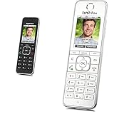 AVM Fritz!Fon C6 Black DECT-Komforttelefon (hochwertiges Farbdisplay, HD-Telefonie) schwarz & Fritz!Fon C6 DECT-Komforttelefon (hochwertiges Farbdisplay, HD-Telefonie) weiß