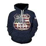 Sweatshirt Herren Urban Frühling Herbst Persönlichkeit Casual Mit Kapuze Herren Pullover Lose Kreative 3D Druck Täglich Sport Atmungsaktiv All-Match Herren Jacke A-12 S