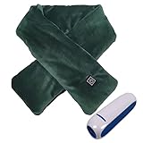 elfshopping Winter-USB-Heizschal, intelligenter Heizschal zur Linderung von Nackenschmerzen, mit 3 temperaturregulierbaren warmen Heizdecken, waschbares Heizkissen inklusive Netzteil（17x4in）,G