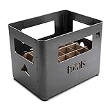 höfats - Beer Box Feuerschale - Getränkekiste, Feuerkorb, Grill, Flaschenöffner und Hocker in einem - für Garten und Terrasse - Corten-Stahl - Rost-Optik