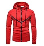 DaDuo Jacke Herren Langarm Mit Kapuze/Stehkragen Spleißen/Camouflage Sweatjacke Herren Regular Fit Fitness Workout Frühling Herbst Übergangsjacke Herren Lässig All-Match Klassisch Sakko H