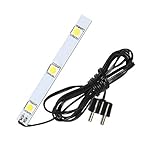 WITTKOWARE Krippen-/Puppenstuben-Beleuchtung, 3er LED-Modul mit Kabel/Stecker, 3,5V