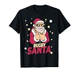 Rugby Weihnachtsmann Weihnachtsfeiertag — Rugbyspieler T-S