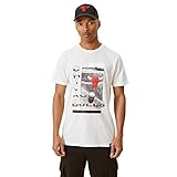 New Era Herren NBA Court Photo Tee Chibul WHI T-Shirt, weiß, L