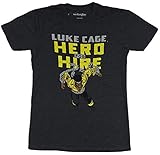 Luke Cage Hero for Hire Adult T Shirt T-Shirts & Hemden(Small)