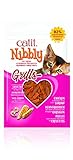 Catit Nibbly Grills, Kaustreifen aus Hühnchen und Garnelen, für Katzen, 30g