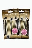 SCHLUPFLID TAPE®'pretty size' (M) - Augenlidliftig ohne OP [240 Stück] Kleine Schönheitshelfer für hängende Augenlider - Schlupflid Streifen im Doppelpack (2M)