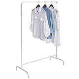 EUGAD Kleiderständer Garderobenständer Wäscheständer, Garderoben Kleider Ständer, Kleiderstange Weiss, 99x46x153cm, Heavy Duty Cloth R
