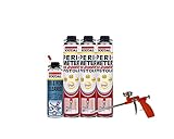 Soudal Kombi Set 3 x Perimeterkleber 750ml Dose + 1 x Soudal PU- Reiniger 500ml Dose + Schaumpistole Comp