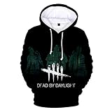 YOILYDI-Dead by Daylight-3D Gedruckter Pullover, Jungenpullover, Jungen/Mädchen Partyjacke Hoodie, Cooles lässiges Top-XS