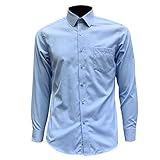 Hemd Herren Regular Fit Einfachheit Einfarbig Hemd Herren Business Work Lässig All-Match Langarm Shirt Herren Klassische Kent Kragen Knopfleiste Hemd H