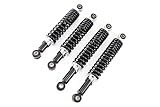 4 hydraulische Stoßdämpfer, Tuning Tieferlegungs Set, einstellbar, Schwarz, 2x 26cm und 2x 30cm für Simson Schwalbe KR51, Sperber SR4-3, Habicht SR4-4, DUO