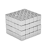 eLander 100 Stück Magnete Würfel für Glasmagnetplatten, Magnettafeln, Whiteboards, Kühlschränke 5