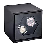 CCAN Automatische Uhrenbeweger Box Uhrenbeweger 2+0 Doppelkopf Metallgehäuse Automatische Uhrenbeweger Mechanische Uhrenaufzugsbox Motor Shaker UhrenaufbewahrungD
