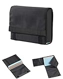 CardSkin schwarz: Karteikarten Tasche und Schutzhülle für das Kartenformat DIN A6 in Material Nylon/Leder, Farbe schw