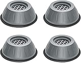 4 Stück Waschmaschine Fußpolster,Waschmaschine Füße Pad Anti Vibration Waschmaschine Füße, Verstellbares Gummi Fußpolster für Anti-Vibrations Waschmaschinen Trockner Möbel Kühlschrank