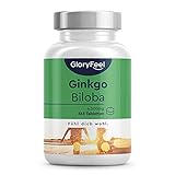 Ginkgo Biloba 6000mg - 365 vegane Tabletten hochdosiert - 24% Flavonoglykoside + 6% Terpenlactone - Premium Ginkgo-Biloba 50:1 Extrakt - Laborgeprüft ohne Zusätze in Deutschland herg