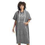 HOMELEVEL Badeponcho Unisex - Surf Poncho aus 100% Baumwolle - Handtuch für Erwachsene - Bademantel für Damen und Herren - Badetuch mit Kap