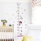 LIZHIOO Kinderhöhe Chart, Minie Mickey Wachstumstabelle Wandaufkleber für Kinder Wohnzimmer Dekoration Cartoon Höhe Maßtisch PVC Wandbild Kunst Poster Geschenk