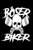 Böser Biker: Dirtbike Motorrad Kolben Totenkopf Notizbuch I Motorrad Motorradfahrer Notebook (A5 6' X 9' Liniert 120 Seiten)
