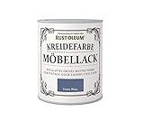 Rust-Oleum Kreidefarbe Möbellack, auf Wasserbasis, hohe Ergiebigkeit, kein Schleifen oder Grundieren, Tinte Blau, 750ml…