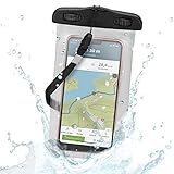 Wicked Chili XL wasserdichte Smartphone Schutzhülle für Samsung Galaxy S10+, S10e, S10 LG G6, Honor 6X, HTC U12+ und Handys bis 5,5 Zoll (Max. Maße: 88 x 165 mm, Wasserdicht bis 3m, IPx8)