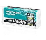 Wepa Liquify Camping Toilettenpapier Selbstauflösend 2-lagig - 8 Rollen á 250 Blatt - Für Camping, Flugzeuge, Kreuzfahrtschiffe, Züge - EU Ecolab