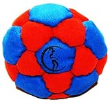 Pro Hacky Sack 32 Paneelen (Blau/Rot) Profi Freestyle Footbag! Hacky Sack für Anfänger und Profis, ideal für Stände, Fänge, Verzögerungen u. Tritte!