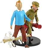 LPJPCR 2 Teile/festgelegte Abenteuer von Tintin Action Figure Tim und Struppi Snowy Dog Blue Lotus Animation Modell Spielzeug Fü