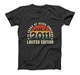 10 Years Old Vintage 2011 Limited Edition 10th Birthday T-Shirt Sweatshirt Hoodie Tank Top for Men W