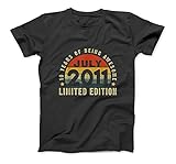 10 Years Old Vintage 2011 Limited Edition 10th Birthday T-Shirt Sweatshirt Hoodie Tank Top for Men W